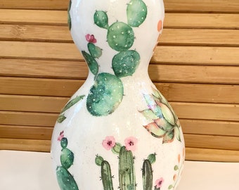 Adorno de calabaza de cactus