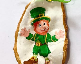 Adorno de concha de ostra de duende bailarín