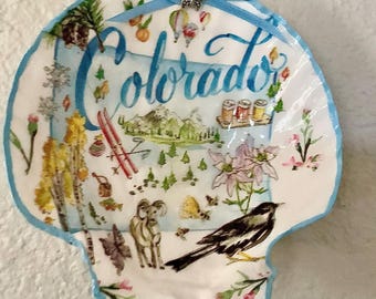 Adorno de concha de vieira de Colorado