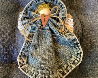 Denim Pocket Angel