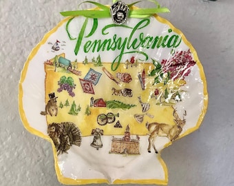 Adorno de concha de vieira de Pensilvania