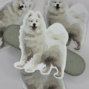Realistic Samoyed Dog Sticker