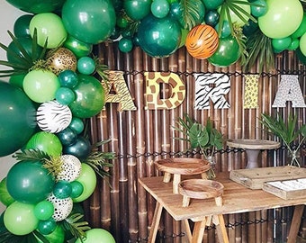 Kit ballonslinger Safari Jungle – Verjaardagsboog Wild One, decoratie babyshower