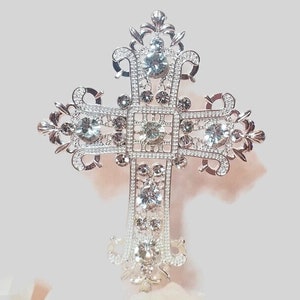 Christening Rhinestone Cake Topper, Baptism Cake Topper, Christening Decor, Christening Cake Decor, Cake Toppers, Rhinestone Cake Topper