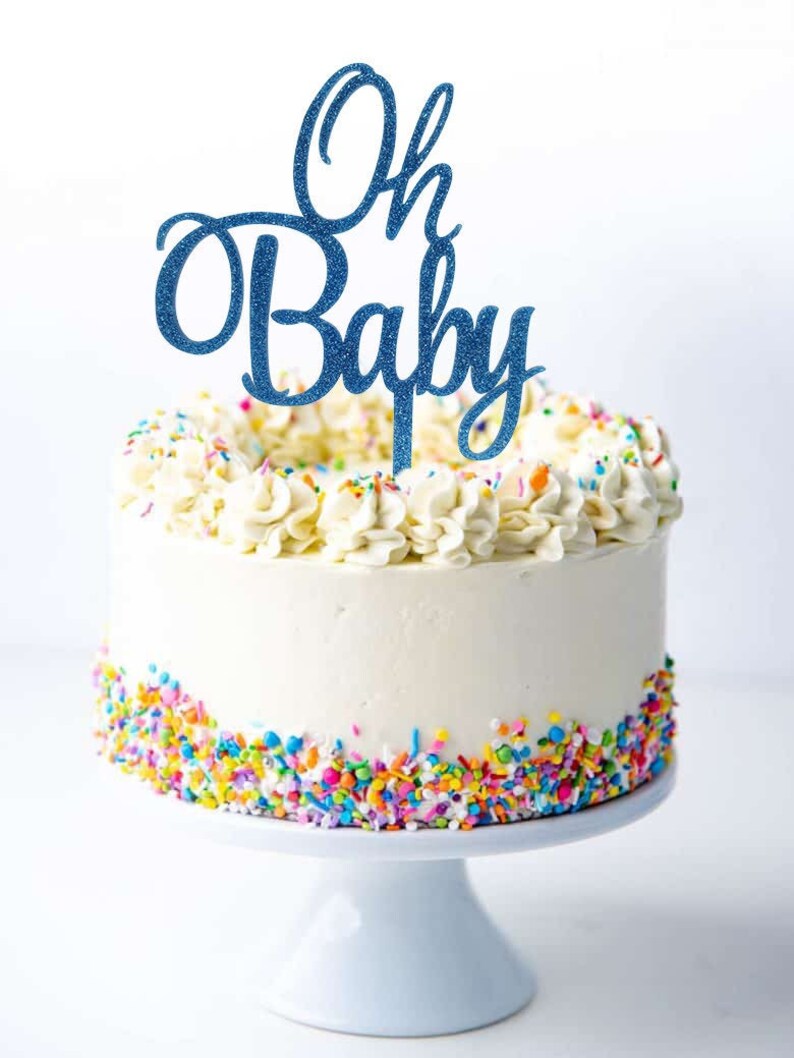 Oh Baby Acrylic Cake Topper, Oh Baby Decor, Baby Shower Decor, Birthday