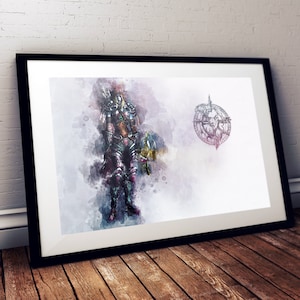 Sylvanas Windrunner World of Warcraft Watercolour Art | Print | Poster | Wall Art | Digital Art | Gaming | UK