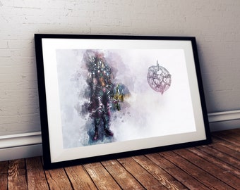 Sylvanas Windrunner World of Warcraft Watercolour Art | Print | Poster | Wall Art | Digital Art | Gaming | UK