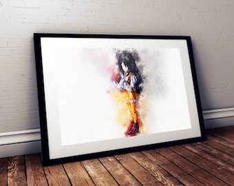 Final Fantasy IX: Garnet Watercolour Art | Print | Poster | Wall Art | Digital Art | Gaming | UK