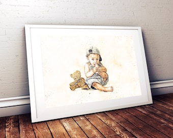 Personalised Portrait Art Commission | Art Print | Poster | Wall Art | Digital Art | UK