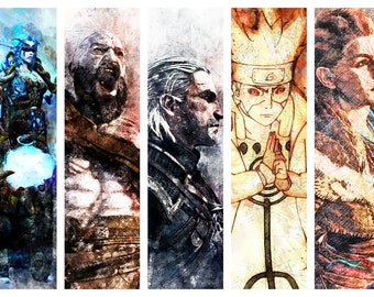 Customised Digital Art Print | Watercolour | Poster | Wall Art | Digital Art | Gaming | Anime | Comic | Gift | Personalised | Commission