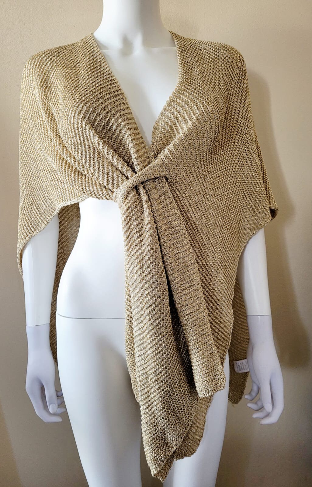 Women's Gold Scarf Oversized Knitted Scarvesf for Your Evenings Luxury Winter Scarf /sparkling