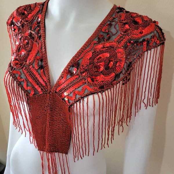 beaded evening shawl