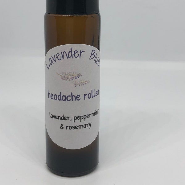 Mal de tête Roller huile essentielle se mélangent avec l’huile de noix de coco fractionnée: Aide avec le stress - maux de tête de tension et de soulagement du stress.