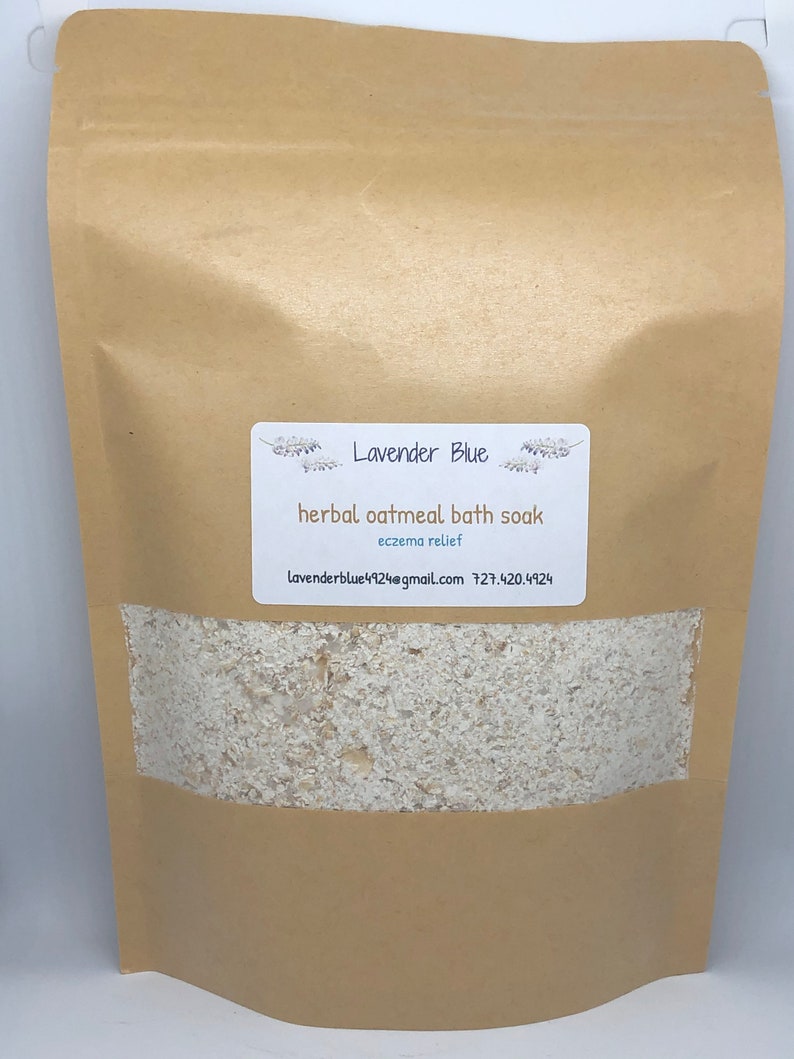 Eczema Relief Herbal Oatmeal Bath Soak Etsy