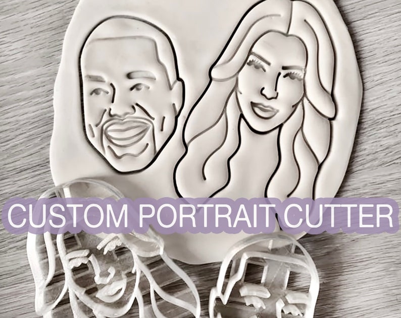 Custom Portrait Cookie Cutter Personalised Cookie Cutter Etsy UK