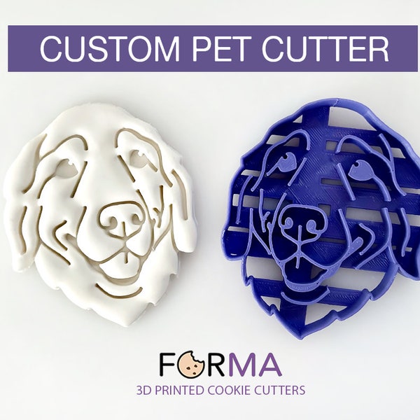 Custom Pet  Portrait Cookie Cutter, Personalised Cookie Cutter, Custom Cookie Cutter, Perfect Gift For Pet Lovers