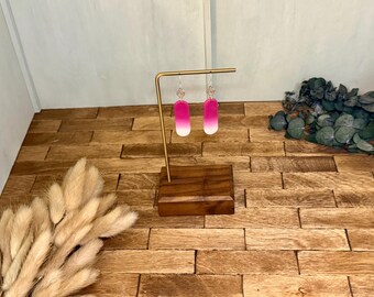 Hot Pink Ombré Earrings