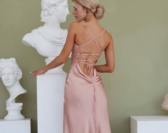 silk slip bridesmaid dresses