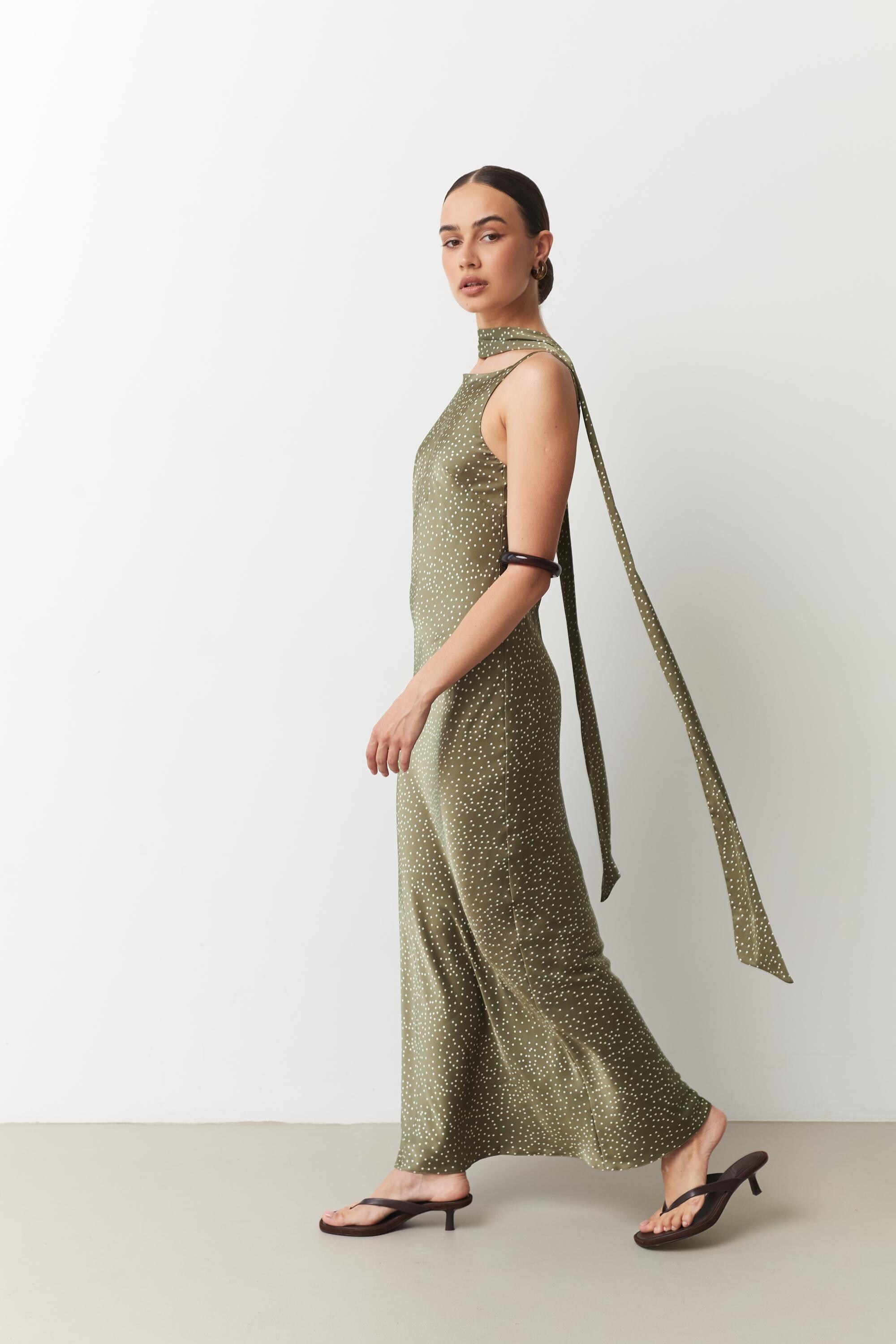 Mismatch green bridesmaid dress Sage green dress Wedding guest dress semi formal Midi formal gown Satin dresses Coctail party outfit