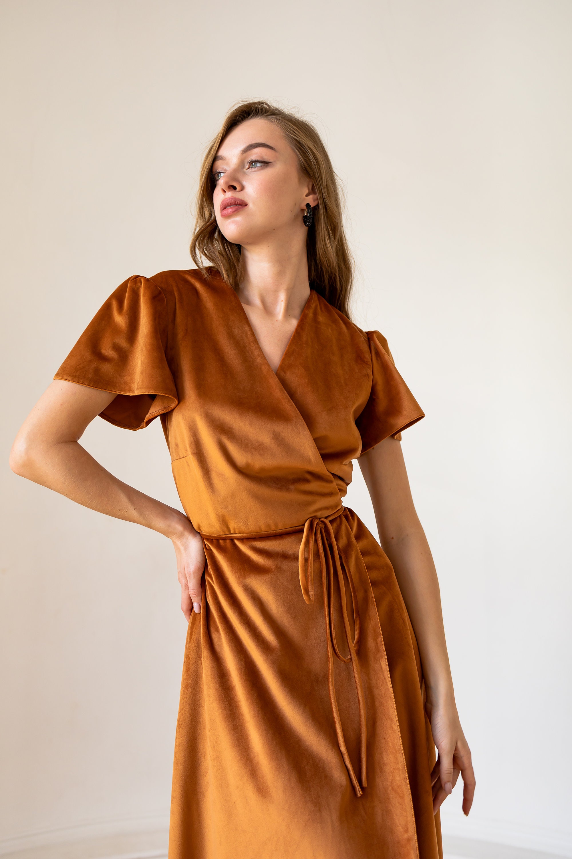 Rust velvet dress Bridesmaid dresses velvet Rust copper dress Modest wrap dress Evening dress velvet maxi dress Miranda dress Rust velvet dress Bridesmaid dresses velvet Rust copper dress Modest wrap dress Evening dress velvet maxi dress Miranda dress
