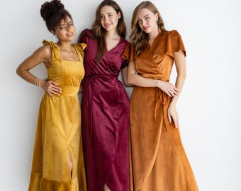 velvet bridesmaid dresses etsy Bridesmaid Dresses Velvet Jewel Tones Velvet Dress Fall Formal Dress Winter Bridesmaid Dress Evening Dress Velvet Maxi Dress Miranda Dress