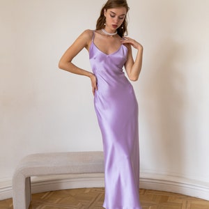 silk slip dress