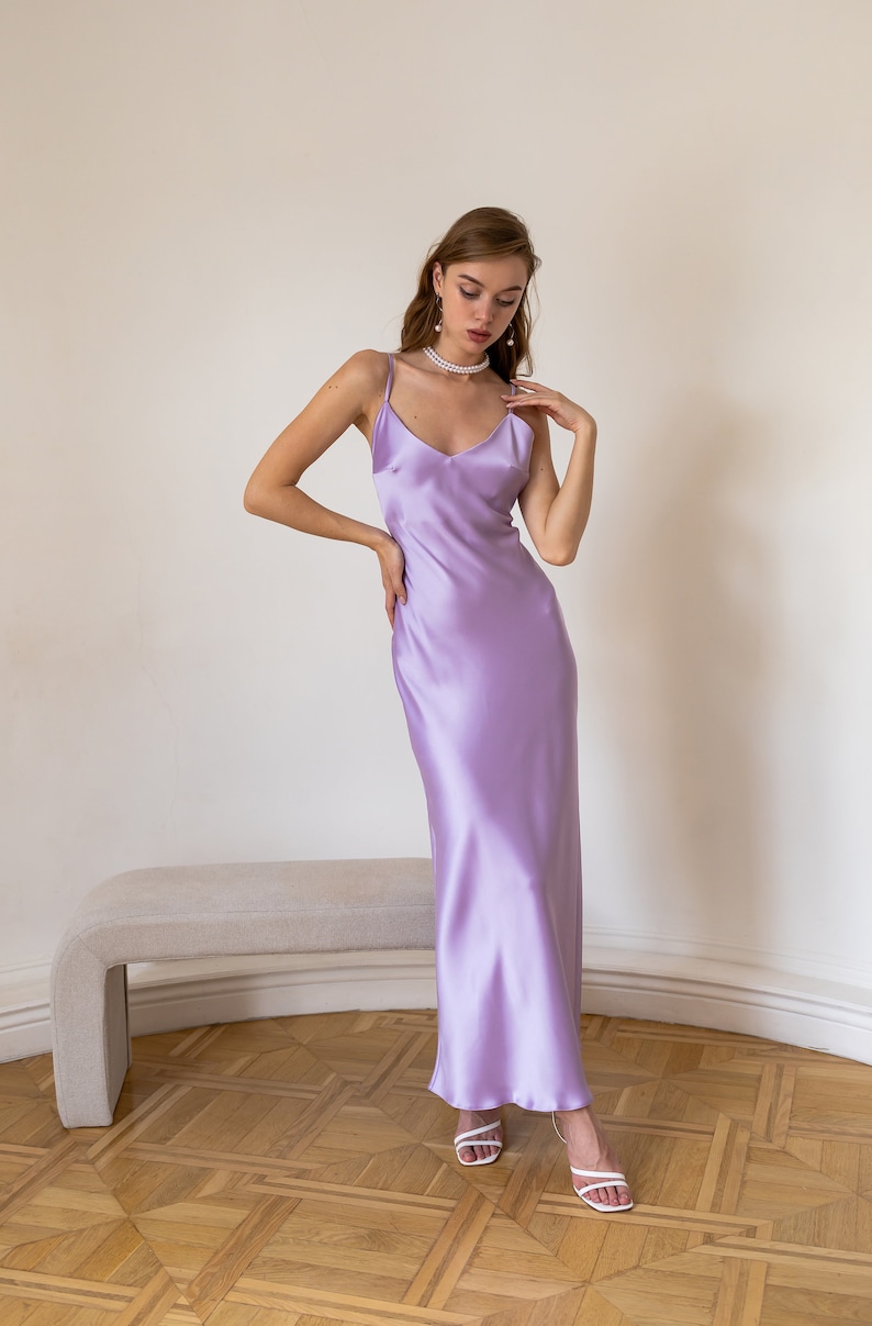 silk slip dress