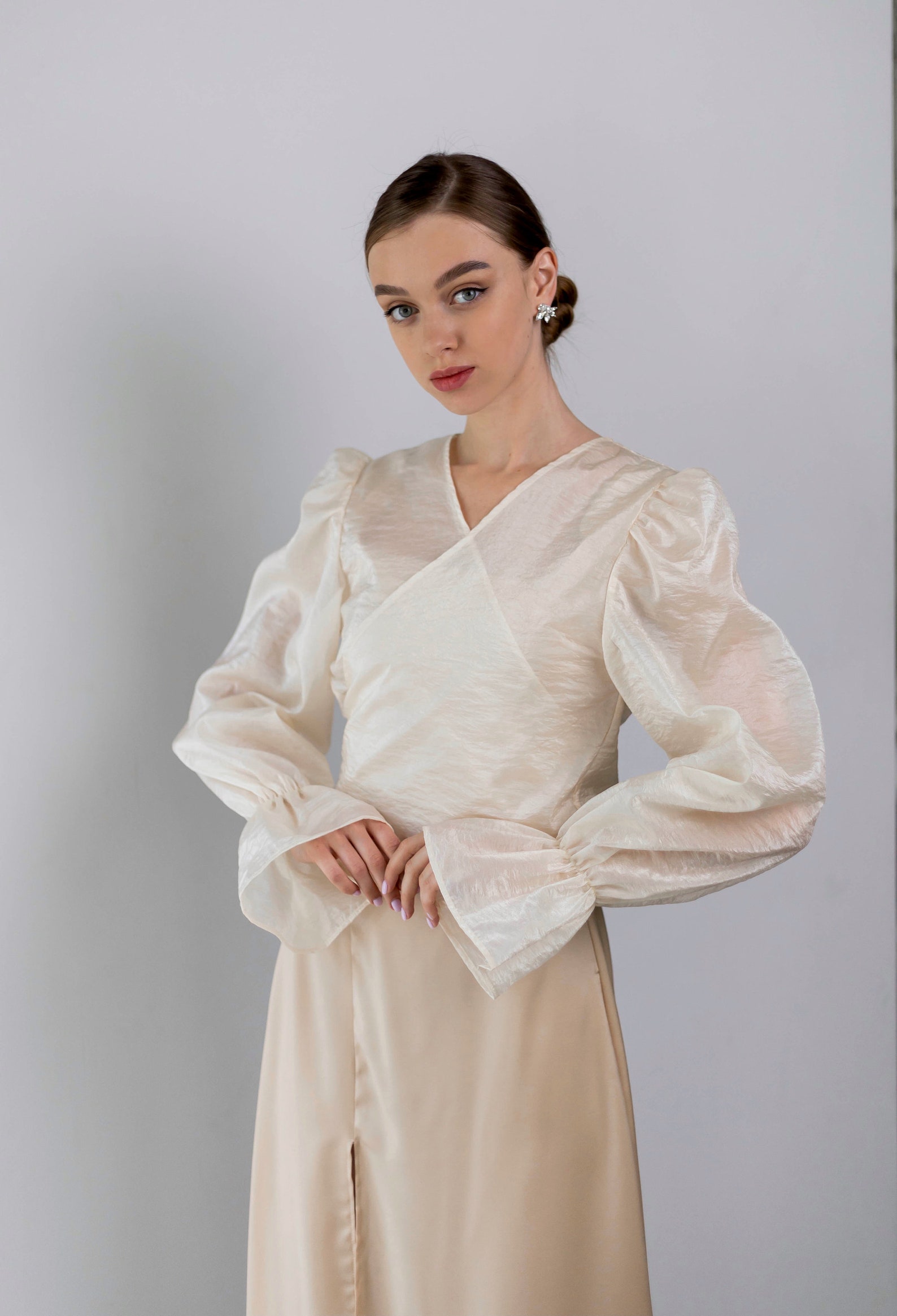 Classic Organza Jacket Transparent Jacket Wrap Organza Blazer Etsy