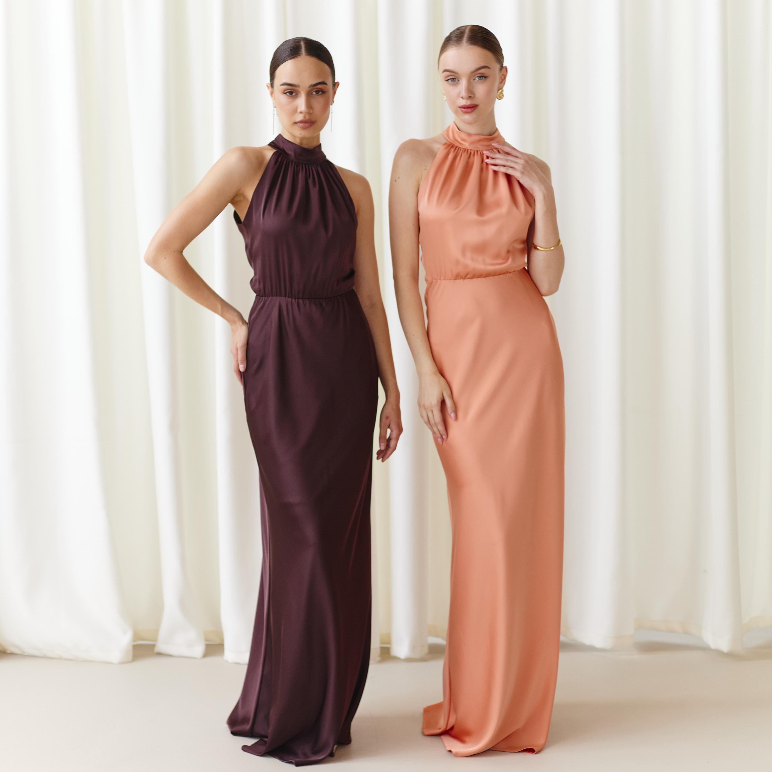 Rust Bridesmaid Dress Brunt Orange Dress Satin Maxi Dress Halter Silk Dress Halter Neck Floor Lenght Prom Dress Copper Dress Hannah Dress - Etsy Rust Bridesmaid Dress Brunt Orange Dress Satin Maxi Dress Halter Silk Dress Halter Neck Floor Lenght Prom Dress Copper Dress Hannah Dress - Etsy