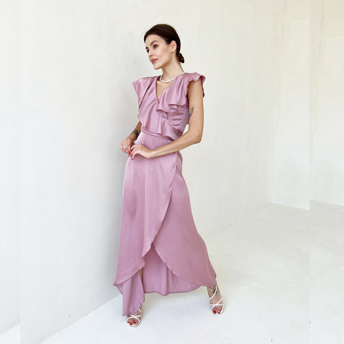 sachin and babi light blue dress Dusty Rose Mother of the Bride Dresses
