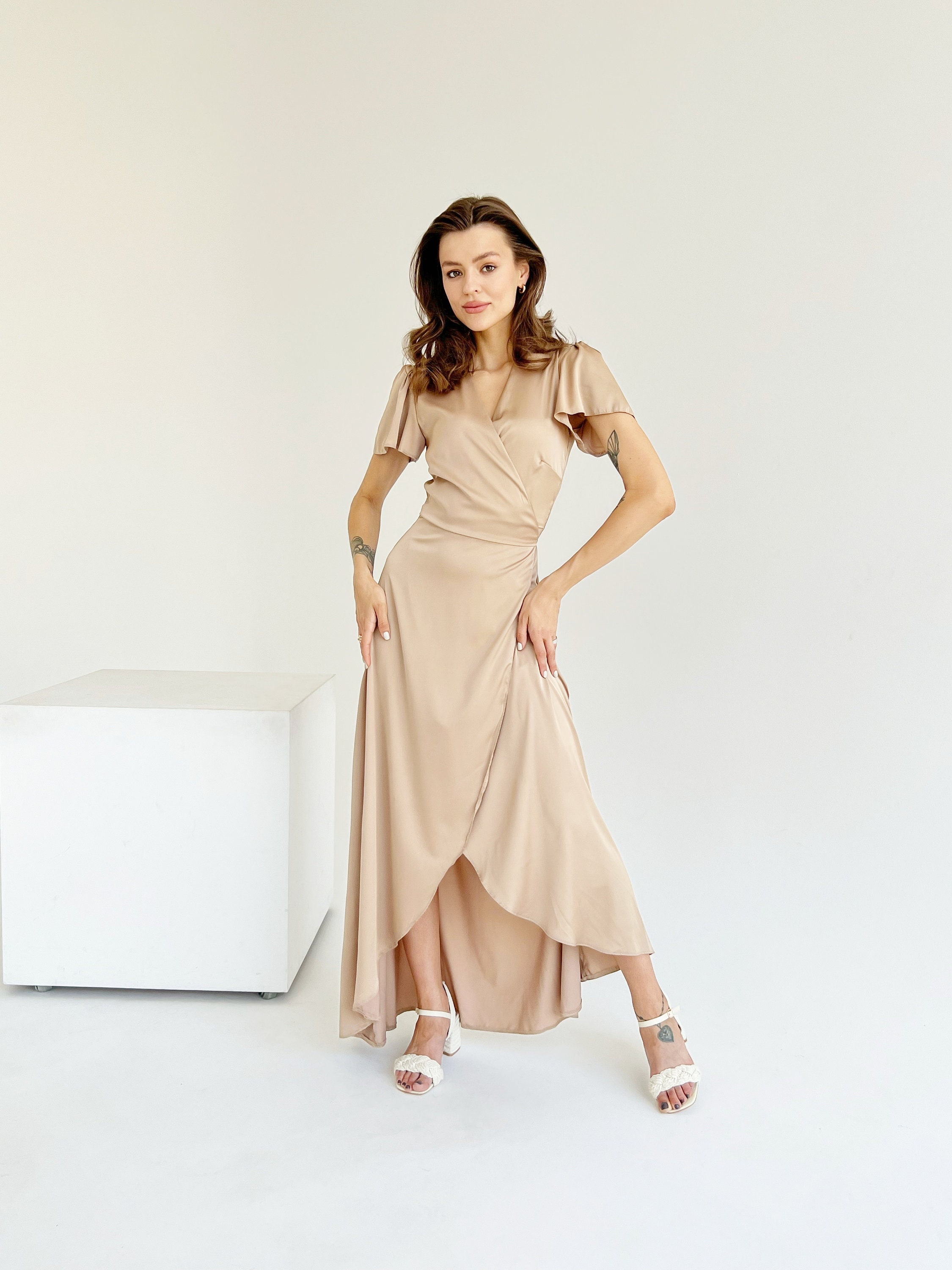 Graduation Dress Bridesmaid Dress Plus Size Wrap Dress Maxi Modest Dress Prom Dress Bridesmaid Dress Satin Short Sleeve Bridesmaid Dress - Etsy Graduation Dress Bridesmaid Dress Plus Size Wrap Dress Maxi Modest Dress Prom Dress Bridesmaid Dress Satin Short Sleeve Bridesmaid Dress - Etsy