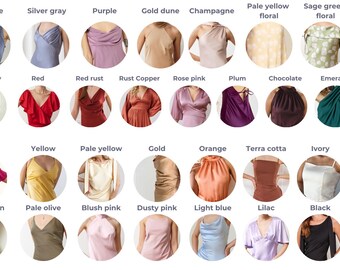 bridesmaid dress fabric types Free Fabric Swatches for the Infinity Bridesmaid dress main image 0