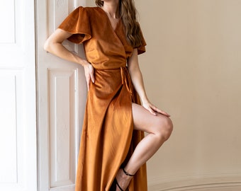 copper velvet maxi dress Baltic Born Womens Uma Velvet Maxi Dress | Copper Floral
