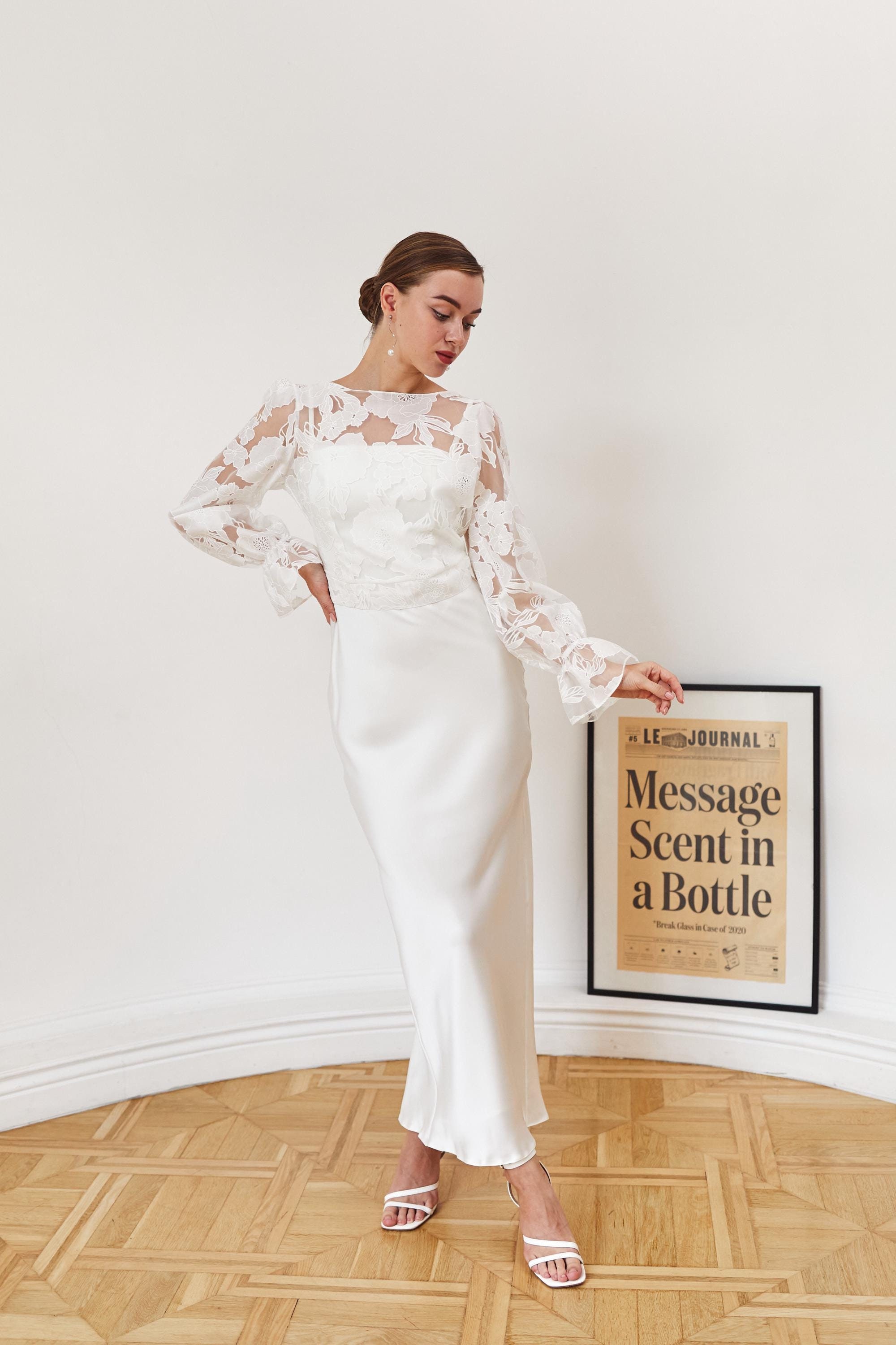 Hochzeits-Spitzenbolero, Braut-Overlay, Brautkleid-Topper, Hochzeitskleid-Cover, Brautjacke, transparente Spitzenjacke