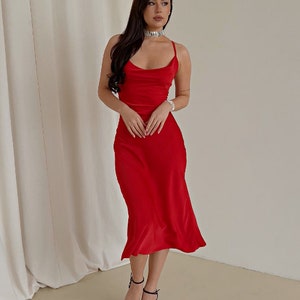 satin dress