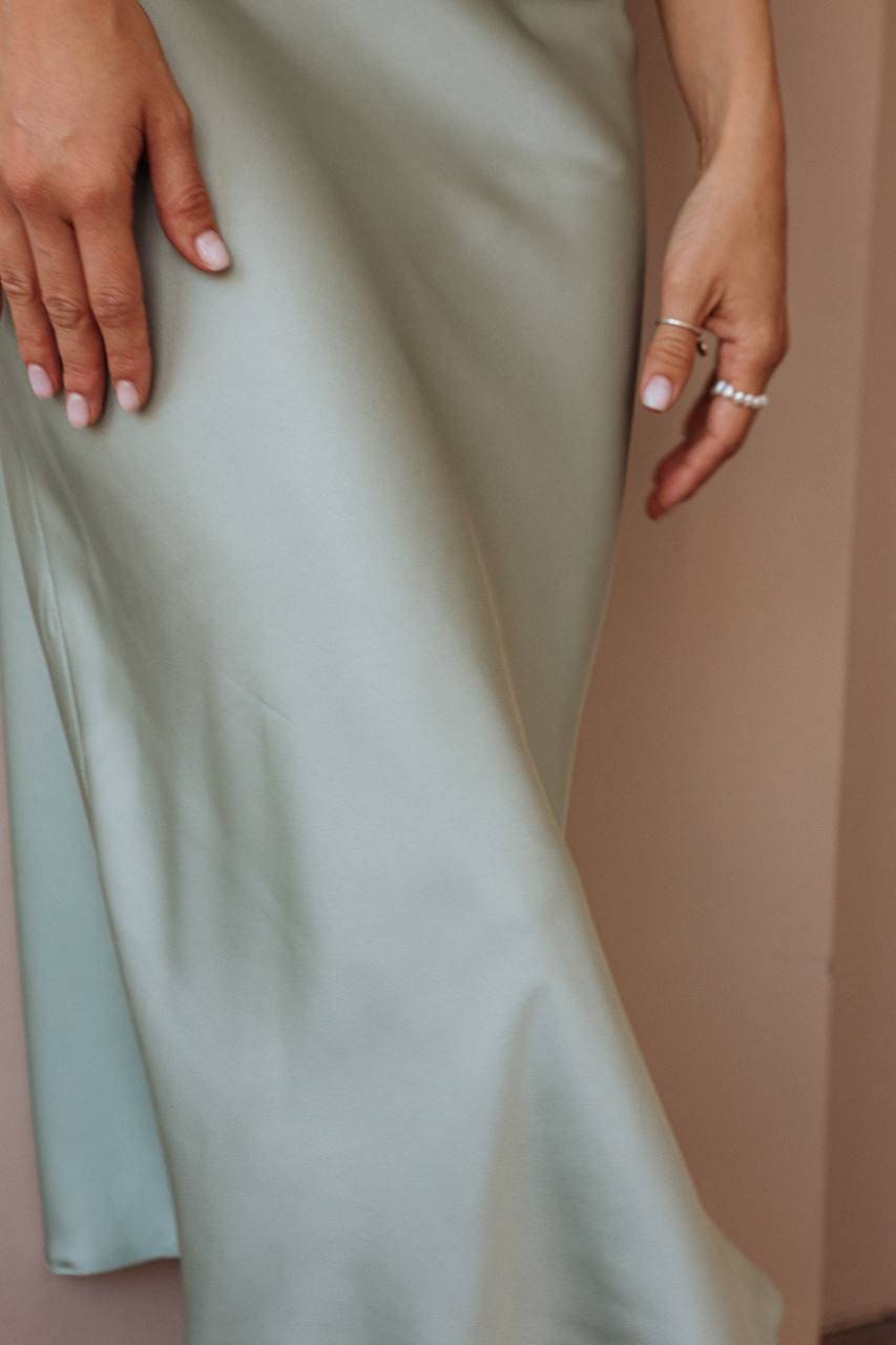 sage green slip