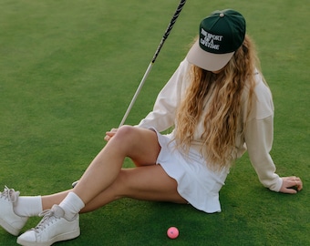 The Sport Of A Lifetime Hat | Girls Golf Club | Girls Golf Hat | Embroidered Hat | Gifts For Her | Golf Hat | Golf Outfits | Cocktail Club |