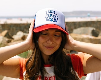 Party In The USA Trucker Hat | Party In The USA | 4th of July Hat | 4th of July | America Hat | USA Hat | 4th Of July |
