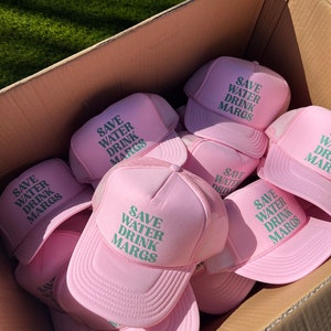 Save Water Drink Margs Hat | Day Drinking | Margs Trucker Hat | Drinking | Pool Hat | Beach Hat | Sunday Funday Hat | Trucker Hat