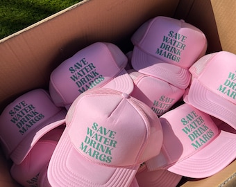 Save Water Drink Margs Hat | Day Drinking | Margs Trucker Hat | Drinking | Pool Hat | Beach Hat | Sunday Funday Hat | Trucker Hat