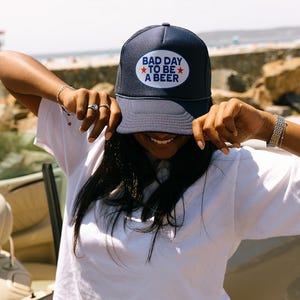 Bad Day To Be A Beer- Foam Trucker Hat | Foam Trucker Hat | Summer Trucker Hat | Country Festival Outfit | Country Hat | 4th Of July