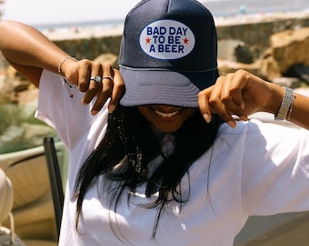 Bad Day To Be A Beer- Foam Trucker Hat | Foam Trucker Hat | Summer Trucker Hat | Country Festival Outfit | Country Hat | 4th Of July