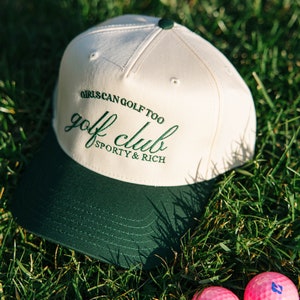 Girls Can Golf Too Golf Club Hat | Girls Golf Club | Girls Golf Hat | Embroidered Hat | Gifts For Her | Golf Hat | Golf Outfits | Cocktail |