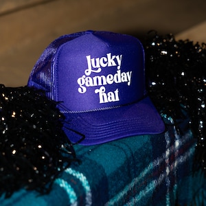 Lucky Gameday Hat Trucker Hat | Custom Hat | College Football Trucker Hat | Lucky Gameday Hat | Fall Hat | Gameday |