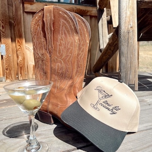 Tini Bit Country Trucker Hat | Trendy Trucker Hat | Martini Trucker Hat | 2024 Fashion | Gifts For Her | Dirty Martini | Custom Trucker image 1