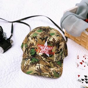 Born Free But Now I&#39;m Expensive Camo Hat | Embroidered Hat | Summer Trucker Hat | Country Festival Outfit | Country Hat | 4th Of July |