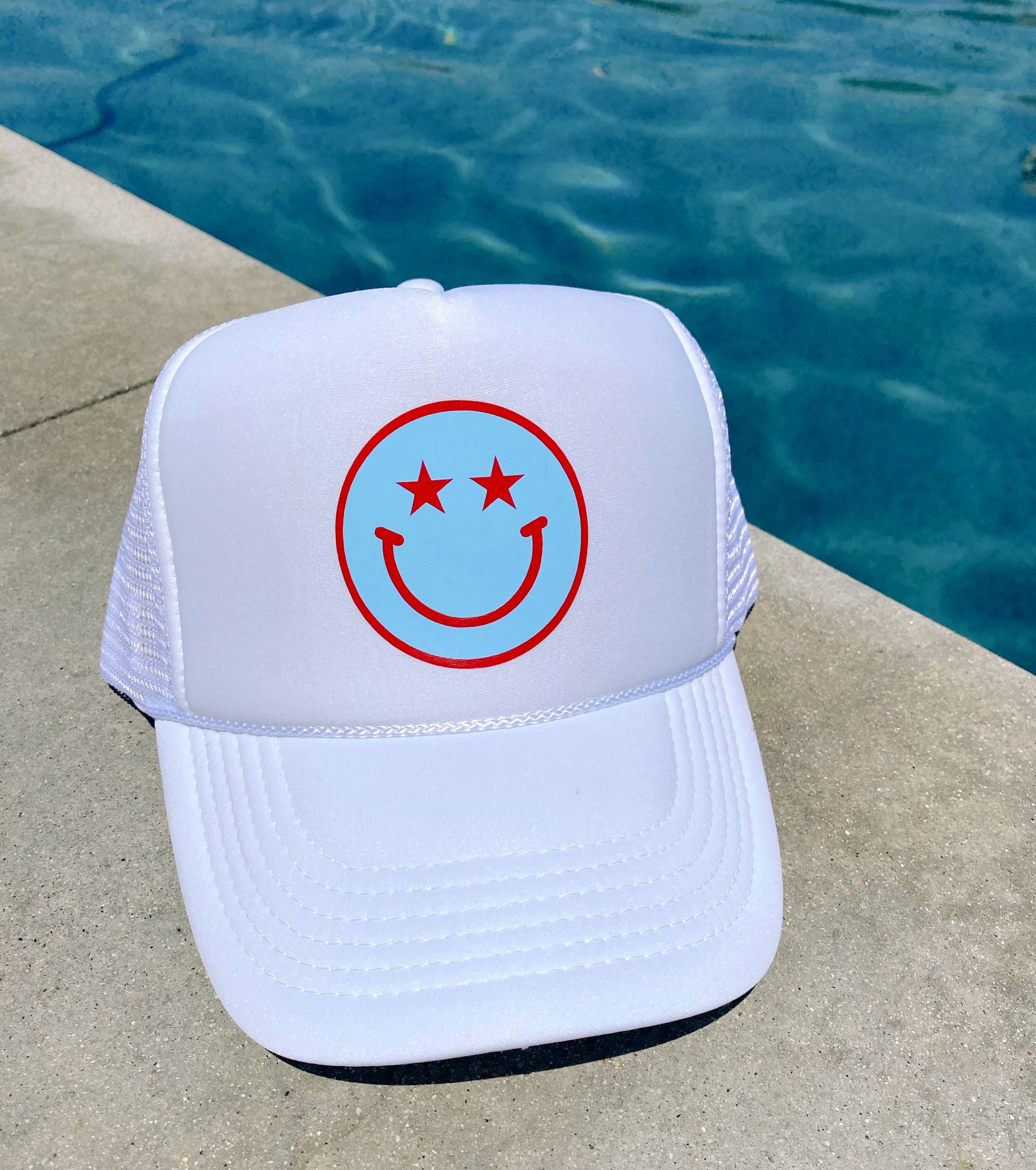 Smiley 4th of July Trucker Hat | Trucker Hat | Summer 
