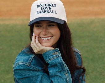 Hot Girls houden van honkbalpet | Game Day-hoeden | Little League Mom-hoeden | Grappige honkbalhoeden | Trendy hoed | Balspelhoed | Baseballpet | Hoeden