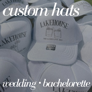 Custom Wedding Trucker Hat | Custom Bachelorette Hat | Party Trucker Hat | Bach Trucker Hat | Wedding Weekend Favor | Wedding Reception Hat