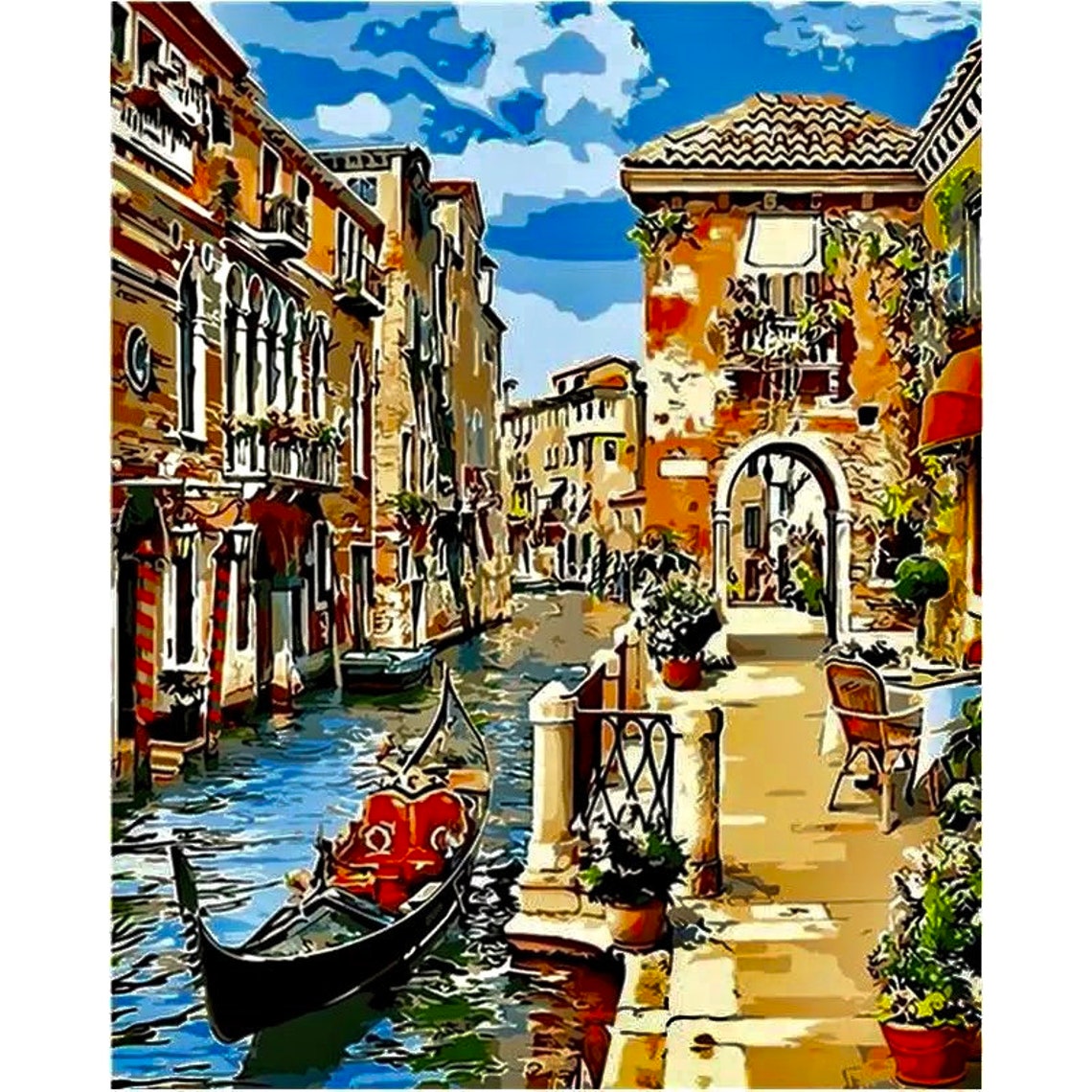 DIY Paint By Numbers Venice On Canvas DIY Paint By Number Etsy